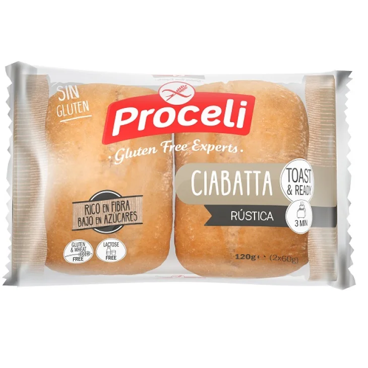 Proceli Ciabatta Rustica 2 Pezzi Da 60 G