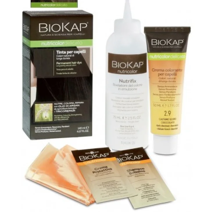 Bios Line BioKap Nutricolor Delicato RAPID Tinta per Capelli 5,45 Castano Chiaro Miele