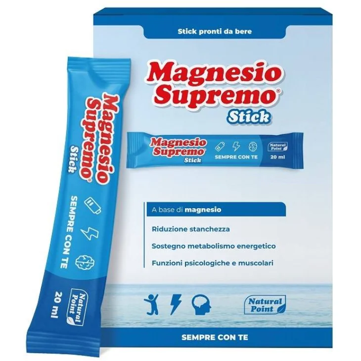Natural Point Magnesio Supremo Integratore di Magnesio 20 stick da 20 ml Natural Point Magnesio Supremo Integratore di Magnesio 20 stick da 20 ml