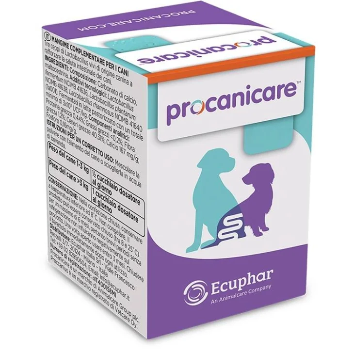 Ecuphar Procanicare Alimento Complementare per Cani per il Benessere Intestinale 30 g