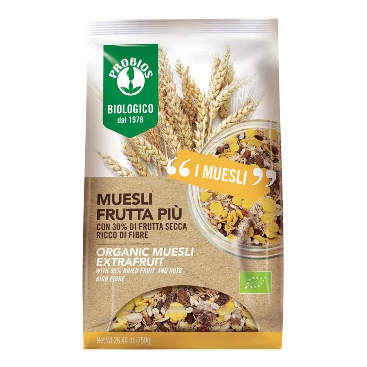Probios Easy to Go Muesli Frutta Pi&ugrave; 750 g