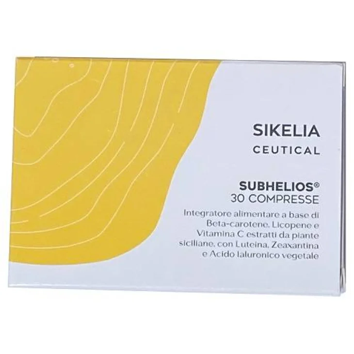 Sikelia Ceutical Subhelios Integratore per il Benessere della Pelle 30 compresse Sikelia Ceutical Subhelios Integratore per il Benessere della Pelle 30 compresse