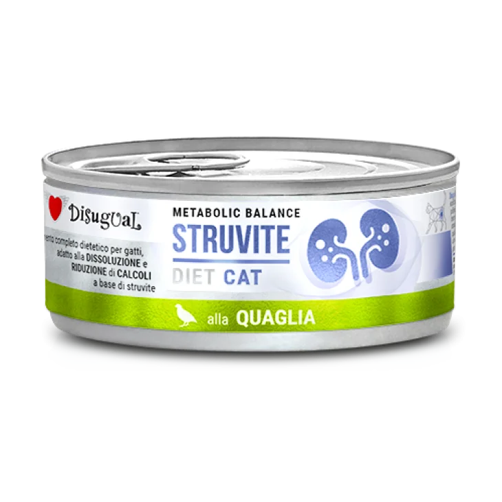 Disugual Cat Struvite Alimento Dietetico per Gatti Gusto Quaglia 85 g Disugual Cat Struvite Alimento Dietetico per Gatti Gusto Quaglia 85 g