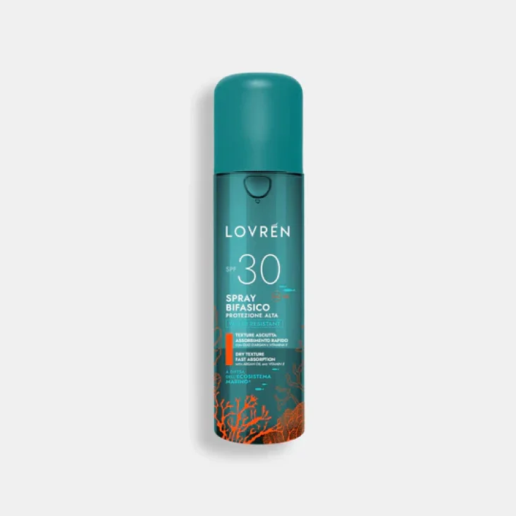 Lovr&eacute;n Solaire Spray Bifasico SPF30 per Viso e Corpo 150 ml