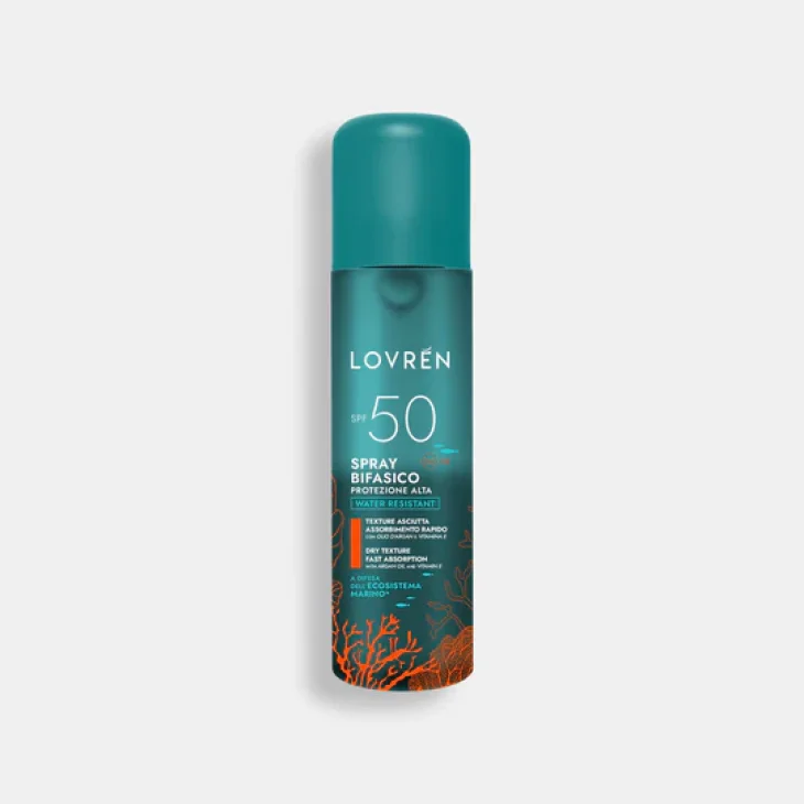 Lovr&eacute;n Solaire Spray Bifasico SPF50+ per Viso e Corpo 150 ml