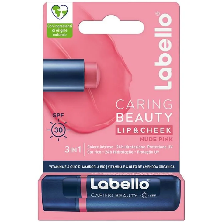 Labello Caring Beauty Ros&egrave; SPF 30 Formula 3 in 1 4,8 G