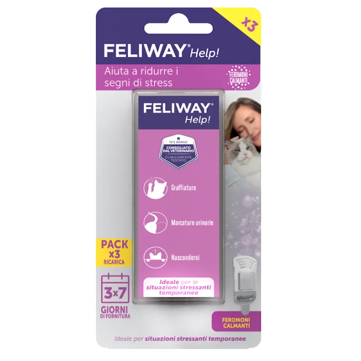 Feliway Help! 3 Ricariche per Diffusore