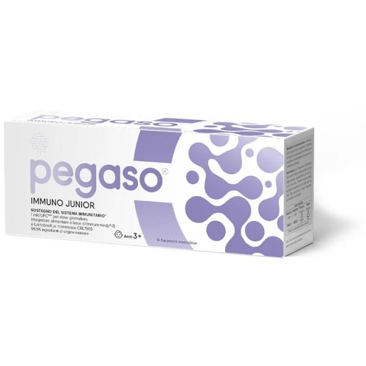 Pegaso Immuno Junior Integratore Difese Immunitarie dei Bambini 14 Flaconcini da 10 ml Pegaso Immuno Junior Integratore Difese Immunitarie dei Bambini 14 Flaconcini da 10 ml