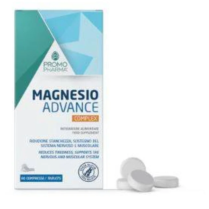 PromoPharma Magnesio Advance Complex Integratore di Magnesio 60 compresse PromoPharma Magnesio Advance Complex Integratore di Magnesio 60 compresse