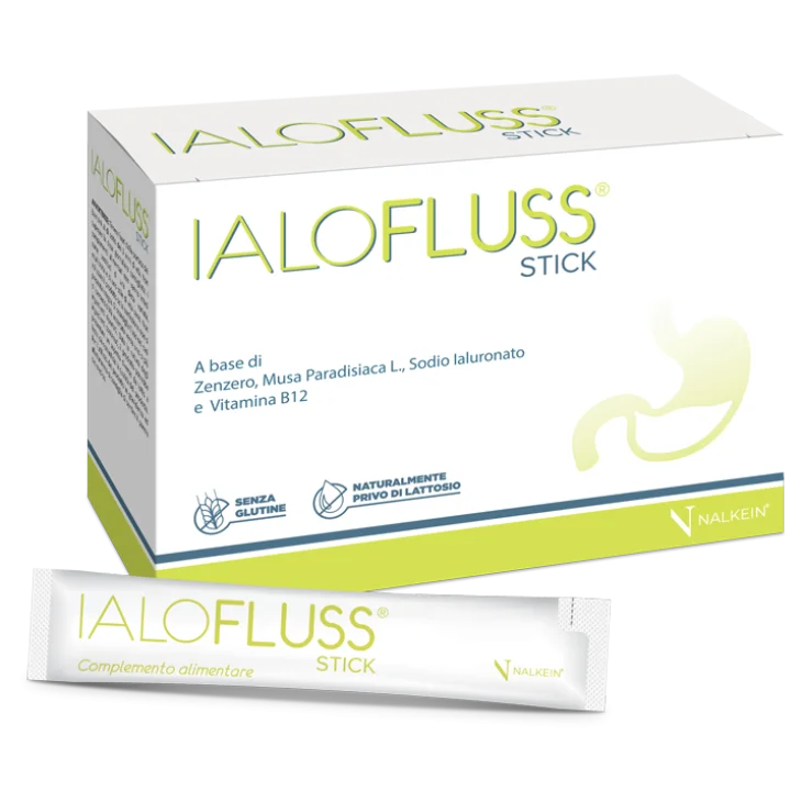 Nalkein Pharma Ialofluss Integratore contro Acidità e Reflusso 20 stick Nalkein Pharma Ialofluss Integratore contro Acidità e Reflusso 20 stick