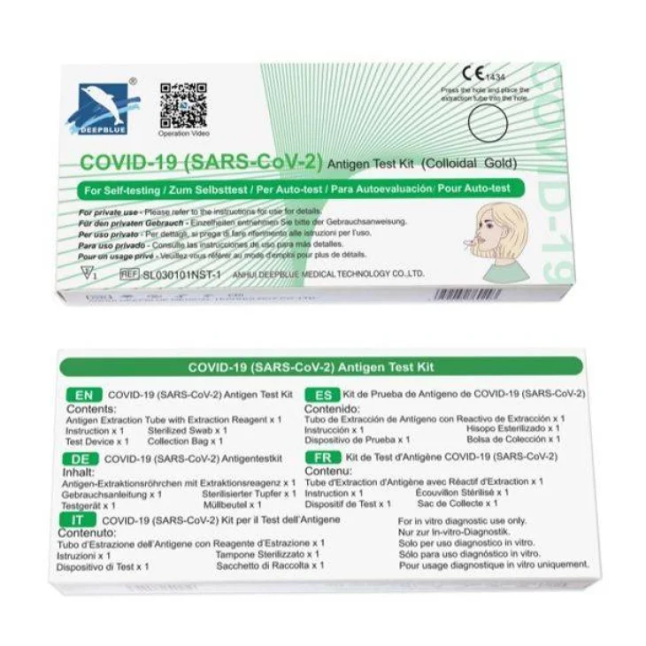 Deepblue Covid19 AG Selftest Autotest 1 pezzo Deepblue Covid19 AG Selftest Autotest 1 pezzo