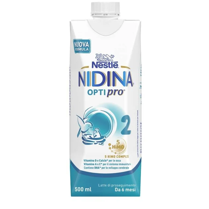 Nestl&egrave; Nidina 2 Optipro Liquido Latte di Proseguimento 5HIMO Complex 500 ml