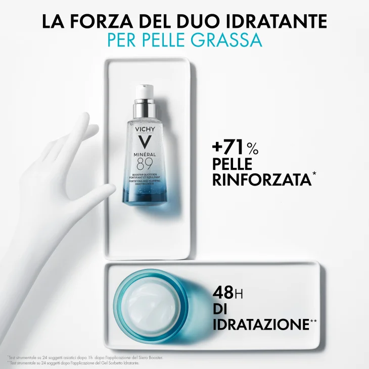 Vichy Mineral89 Oily Skin Cream Crema Idratante Leggera Viso 50 ml Vichy Mineral89 Oily Skin Cream Crema Idratante Leggera Viso 50 ml