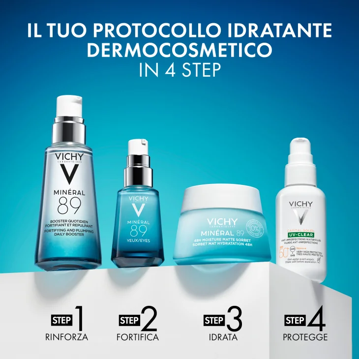 Vichy Mineral89 Oily Skin Cream Crema Idratante Leggera Viso 50 ml Vichy Mineral89 Oily Skin Cream Crema Idratante Leggera Viso 50 ml