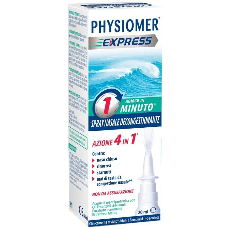 Physiomer Express Decongestionante Nasale Spray 20 ml Physiomer Express Decongestionante Nasale Spray 20 ml