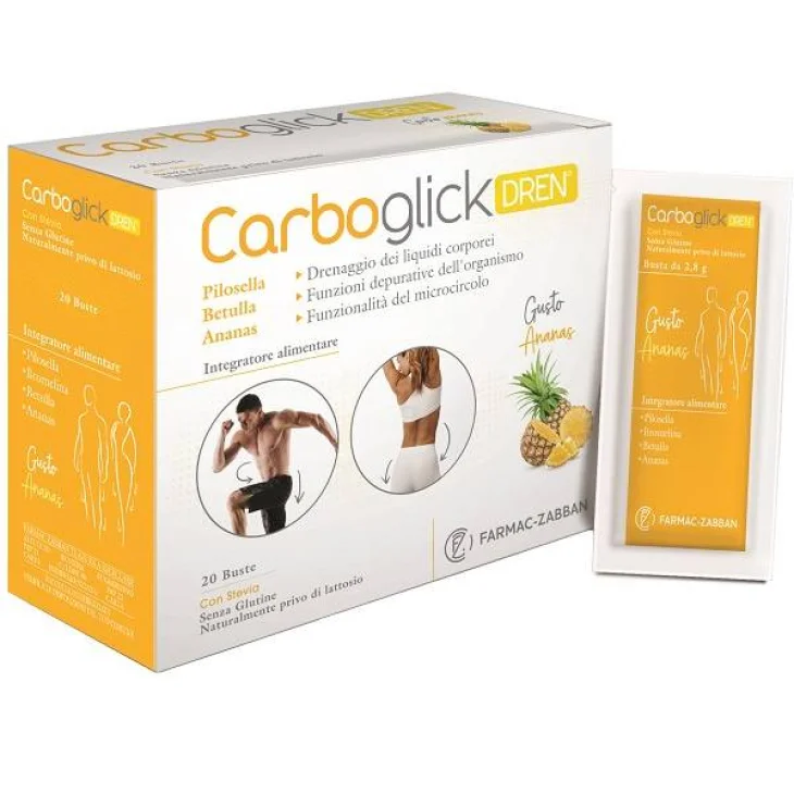 Farmac Zabban Carboglick Dren Integratore Drenante 20 Bustine Farmac Zabban Carboglick Dren Integratore Drenante 20 Bustine