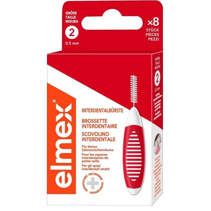 Elmex Interdental Brush Scovolini per Igiene Orale da 0.5 mm 8 pezzi Elmex Interdental Brush Scovolini per Igiene Orale da 0.5 mm 8 pezzi