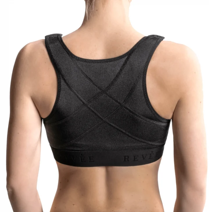 Rev&egrave;e Bra Julie Reggiseno Post-Operatorio Nero Taglia S