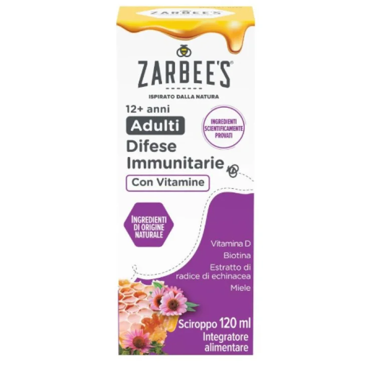 Zarbee's Difese Immunitarie Adulti Sciroppo 120 ml Zarbee's Difese Immunitarie Adulti Sciroppo 120 ml