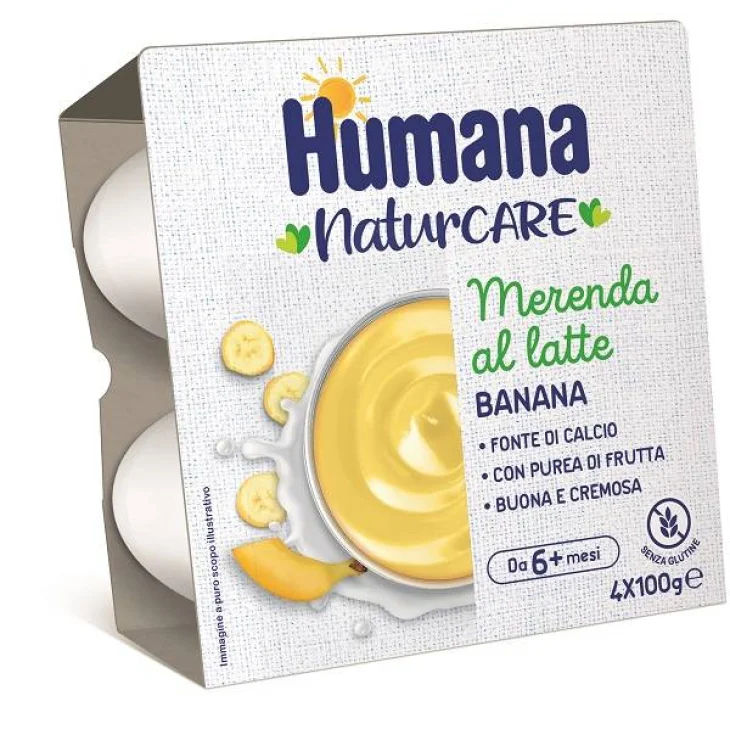 Humana Merenda Latte e Banana 4x100 g Humana Merenda Latte e Banana 4x100 g