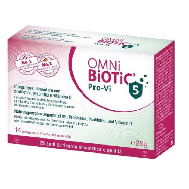 Omni-Biotic Pro VI 5 Integratore Alimentare Flora Intestinale e Sistema Immunitario 15 Bustine Omni-Biotic Pro VI 5 Integratore Alimentare Flora Intestinale e Sistema Immunitario 15 Bustine