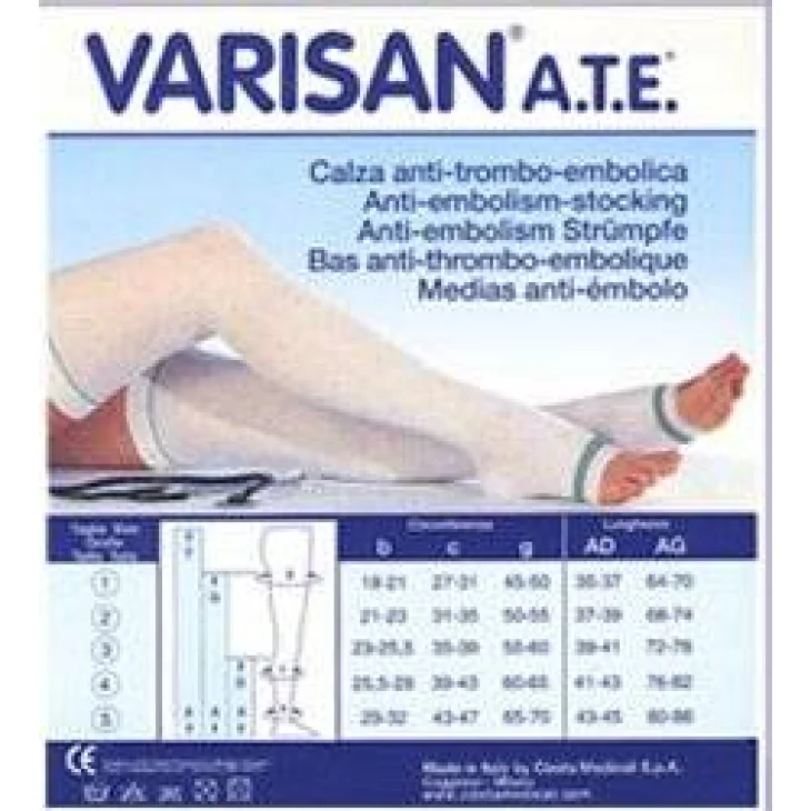 VARISAN ATE 18MMHG MONOCOLLANT DX AGTR PA BIANCO 5 1PZ