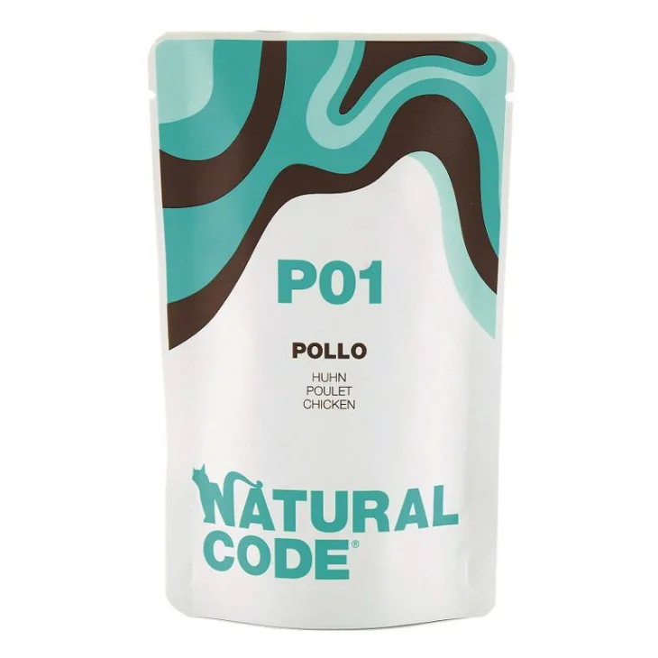 Natural Code Alimento per Gatti Adulti BS P1 Pollo 70 g