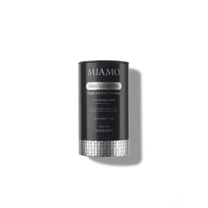 Miamo Skin Longevity Night Herbal Infusion Tisana Pro-Longevità 125 grammi Miamo Skin Longevity Night Herbal Infusion Tisana Pro-Longevità 125 grammi