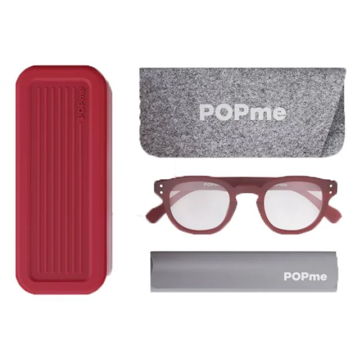 POPme Glasses Occhiale da Vista Colore Cherry Red - Gradazione: 2.50