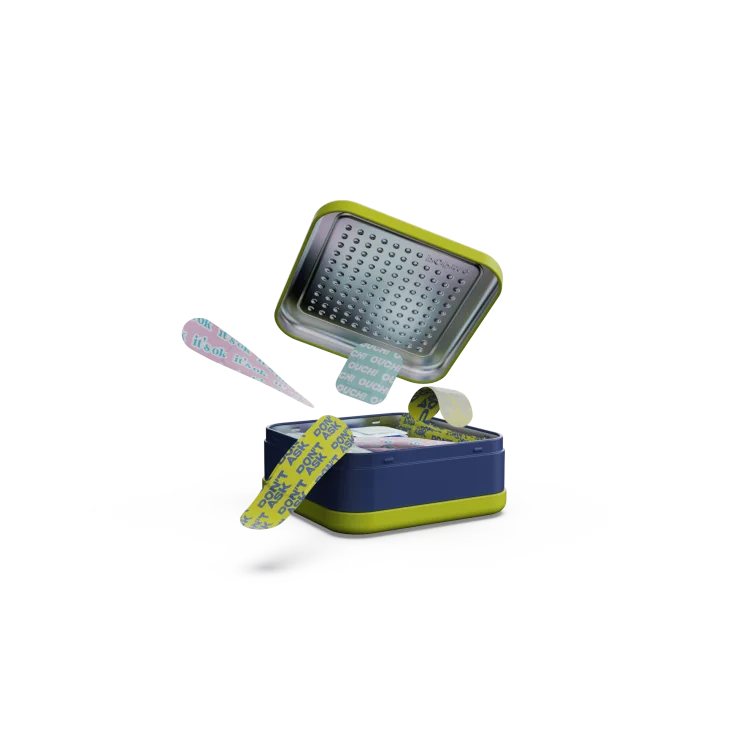 POPme Cerotti Colorati in Tessuto 48 pezzi - Colore: Popme it's ok