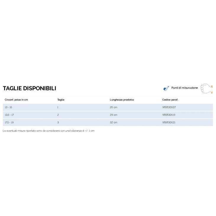Ekeep M3 Thumbkeep Tutore Avambraccio Polsino/Pollice Sinistro - Taglia: 3