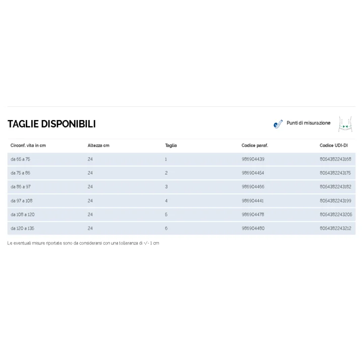 Dr Gibaud Fascia Addominale Post Operatoria Classica H24 - Taglia: 2