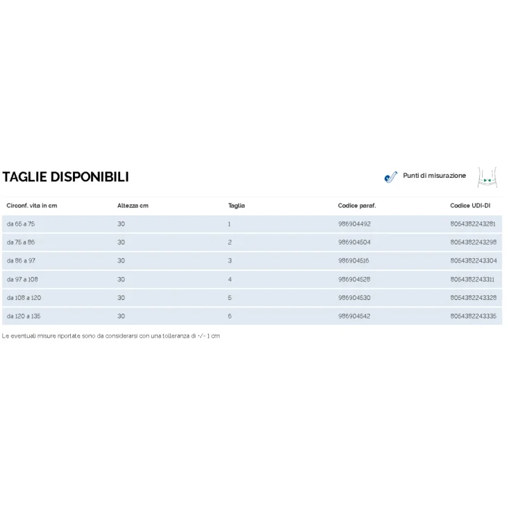Dr Gibaud Fascia Addominale Post Operatoria Classica H30 - Taglia: 4