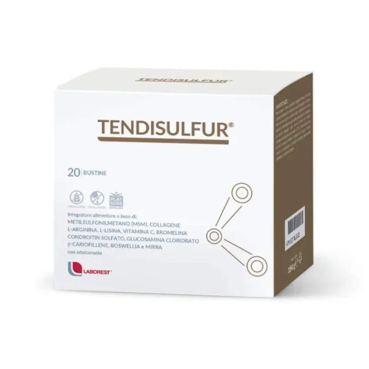 Laborest Tendisulfur Integratore Alimentare Articolazioni MSM Collagene 20 Bustine