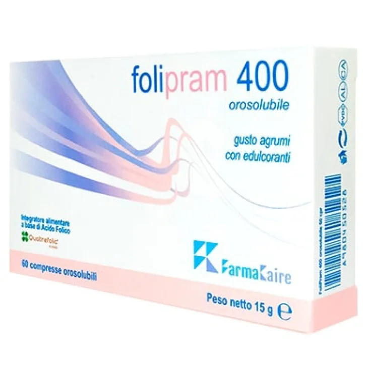 FOLIPRAM 400 60CPR OROSOLUBILI FOLIPRAM 400 60CPR OROSOLUBILI