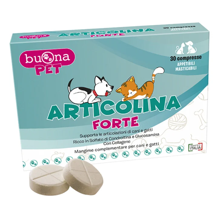 Articolina Forte Integratore per Articolazioni di Cani e Gatti 30 compresse