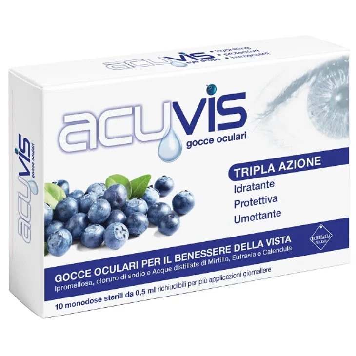 Acuvis Gocce Oculari 10 Flaconi da 0,5 ml Acuvis Gocce Oculari 10 Flaconi da 0,5 ml