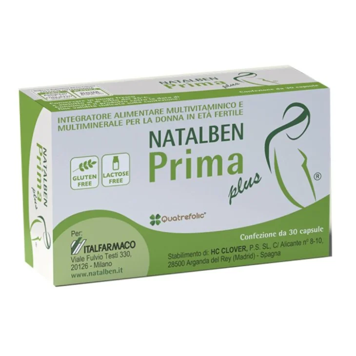 Natalben Prima Plus Integratore per la Gravidanza 30 compresse Natalben Prima Plus Integratore per la Gravidanza 30 compresse