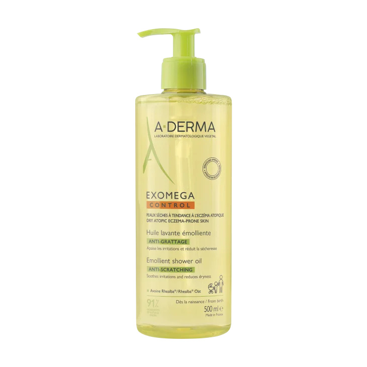 A-Derma Exomega Control Olio Lavante Emolliente Viso e Corpo 500 ml