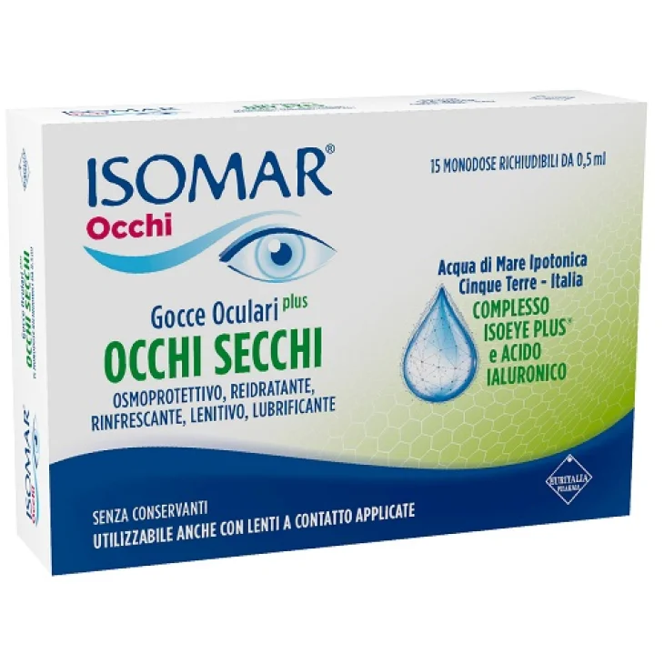 Isomar Occhi Secchi Plus Collirio Idratante Monodose 0,2% 15 flaconcini Isomar Occhi Secchi Plus Collirio Idratante Monodose 0,2% 15 flaconcini
