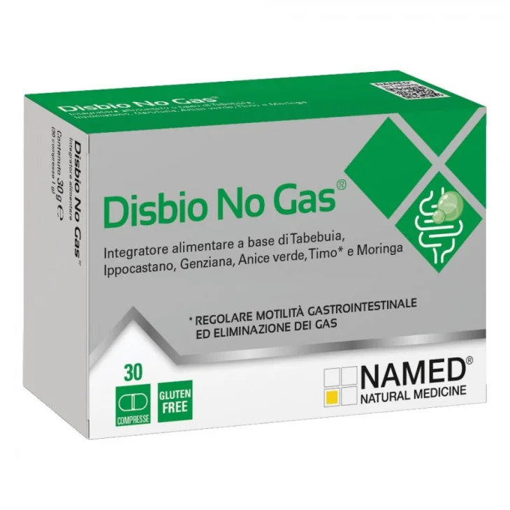 Named Disbio No Gas Integratore per Eliminazione Gas Intestinali 30 Compresse Named Disbio No Gas Integratore per Eliminazione Gas Intestinali 30 Compresse