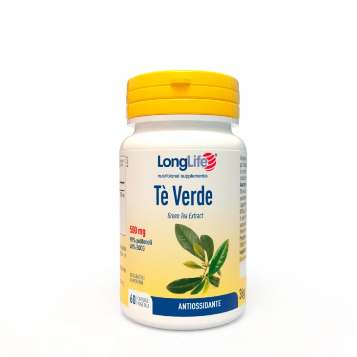 Longlife Tè Verde Integratore Antiossidante e Drenante 500 Mg 60 Capsule Longlife Tè Verde Integratore Antiossidante e Drenante 500 Mg 60 Capsule
