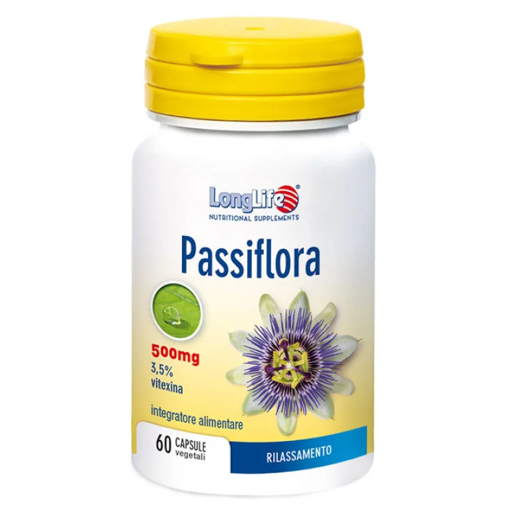 Longlife Passiflora Integratore Relax Sonno e Benessere Mentale 60 Capsule Longlife Passiflora Integratore Relax Sonno e Benessere Mentale 60 Capsule