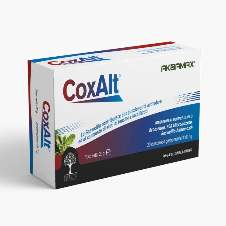 Treelife Pharma CoxAlt Integratore Articolazioni Boswellia Bromelina 20 Compresse