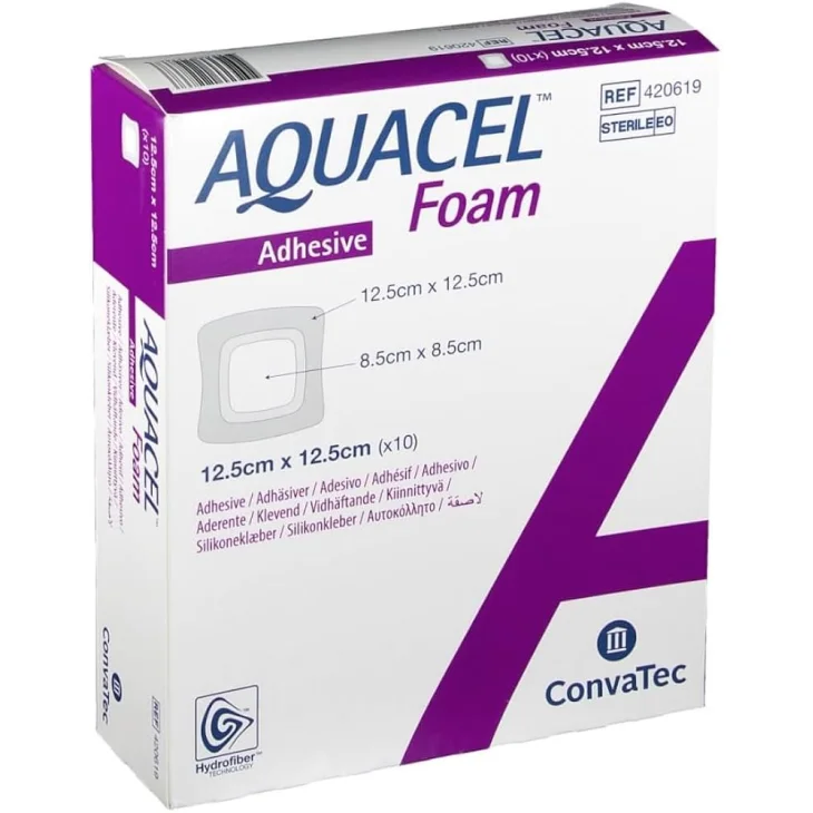 Convatec Italia Aquacel Foam Adh Medicazione Adesiva In Schiuma 17,5X17,5 10 Pezzi Convatec Italia Aquacel Foam Adh Medicazione Adesiva In Schiuma 17,5X17,5 10 Pezzi