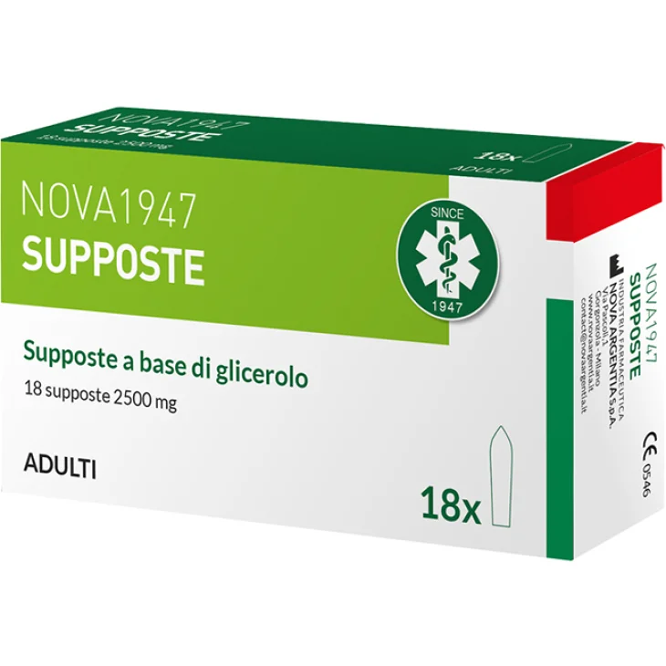 Nova 1947 Glicerolo Adulti 18 Supposte Nova 1947 Glicerolo Adulti 18 Supposte