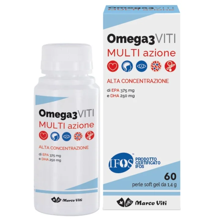 Marco Viti Omega 3 Multiazione Integratore EPA/DHA 60 perle