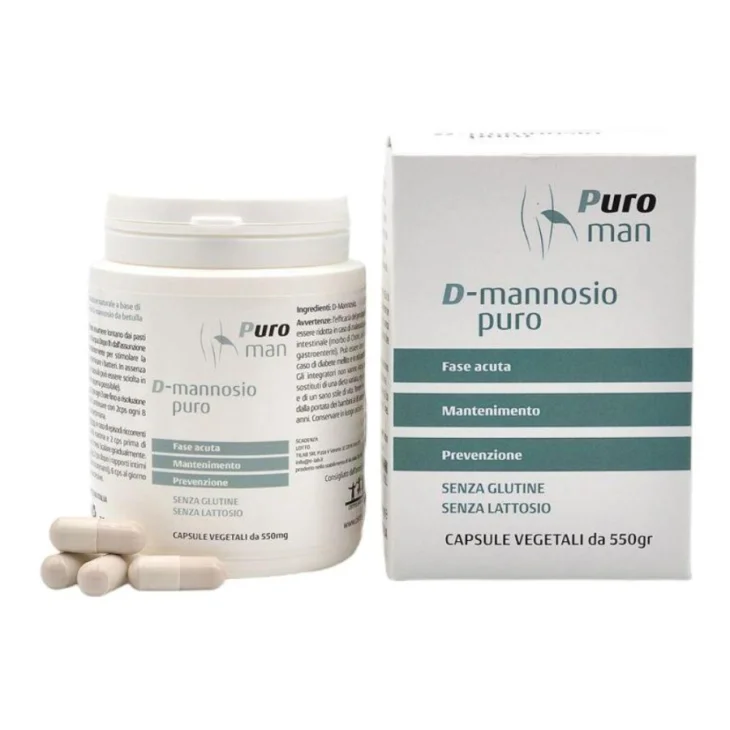 Tilab Puroman D-Mannosio Puro Integratore Vie Urinarie 80 Capsule Tilab Puroman D-Mannosio Puro Integratore Vie Urinarie 80 Capsule