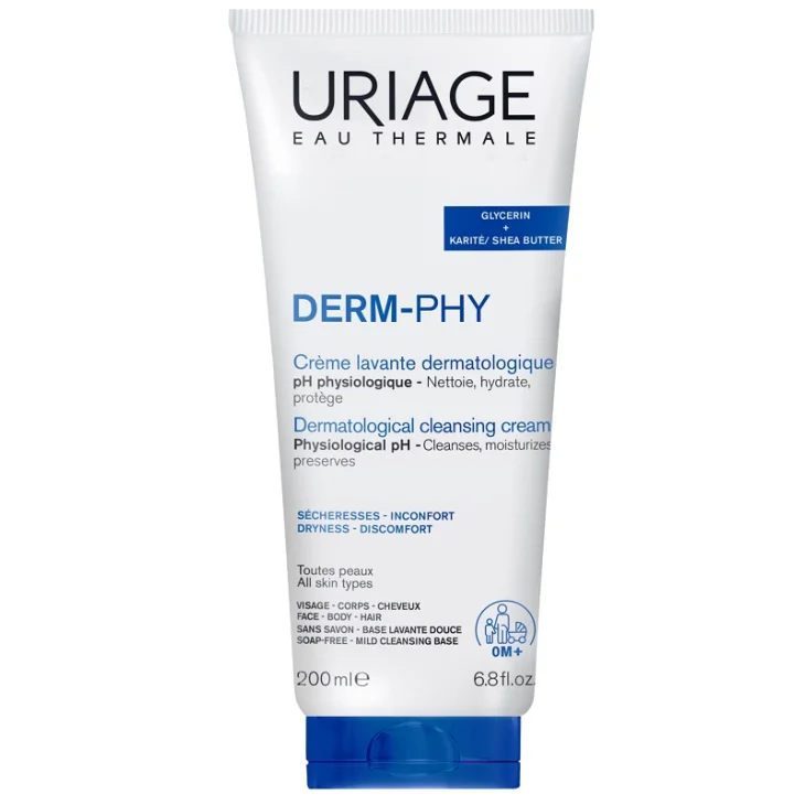 Uriage Eau Thermale Crema Lavante Detergente Idratante Viso Corpo Capelli 200 ml