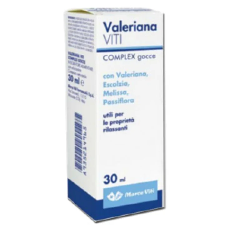 Marco Viti Valeriana Complex Integratore per RIlassamento 30 ml Marco Viti Valeriana Complex Integratore per RIlassamento 30 ml